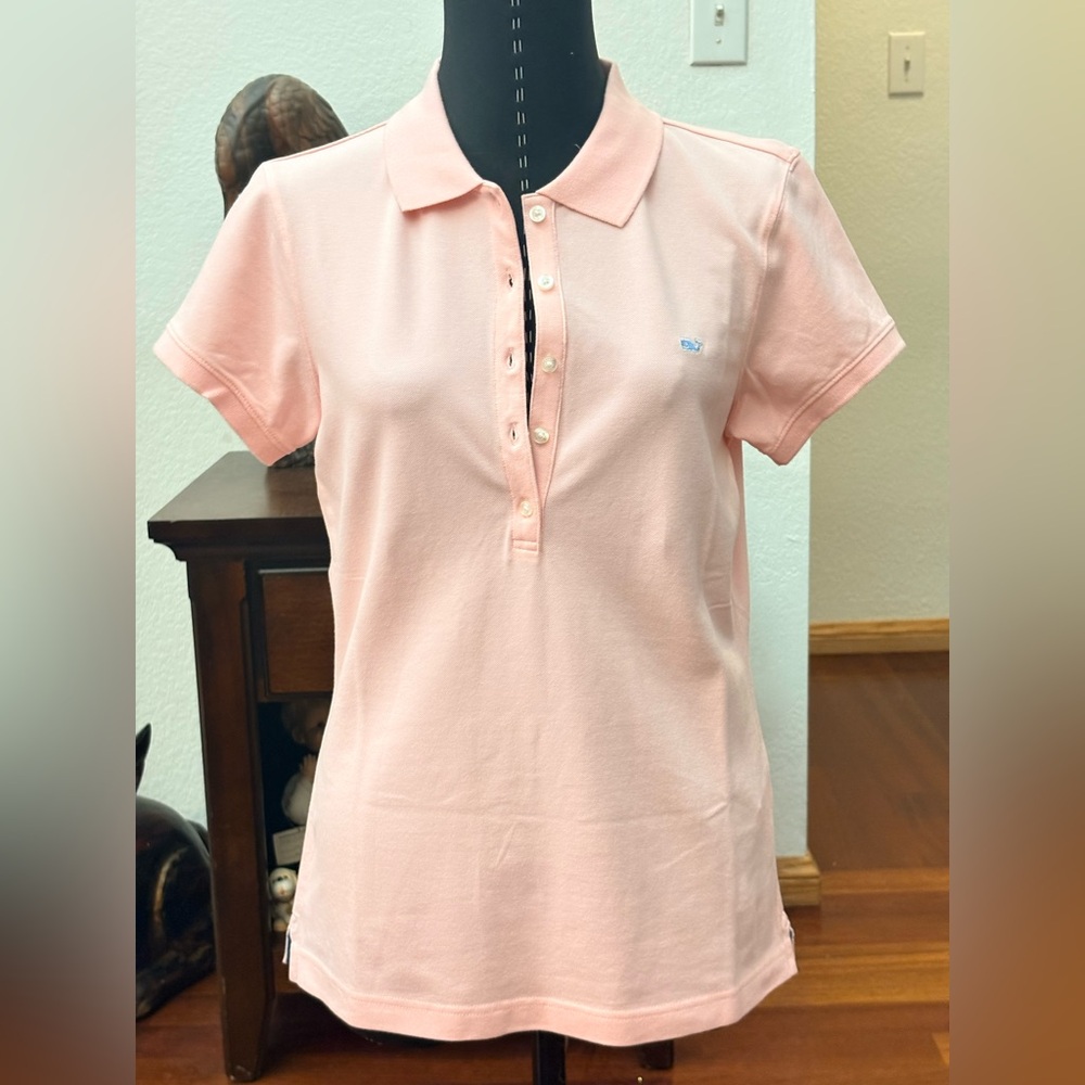 VINEYARD VINES WOMENS PINK POLO TOP SHIRT SIZE SMALL NEW WITH TAGS SEE PICS - Picture 2 of 10